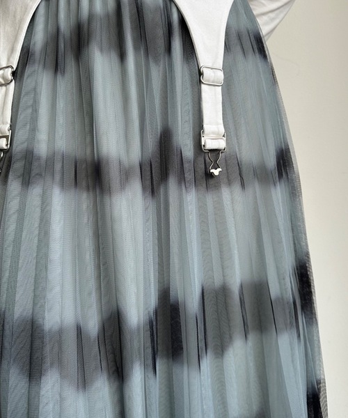 casane（カサネ）の「タイダイチュールスカート（スカート・レディース・ブルー/グリーン/ライトグリーン・FREE）」の18枚目の写真