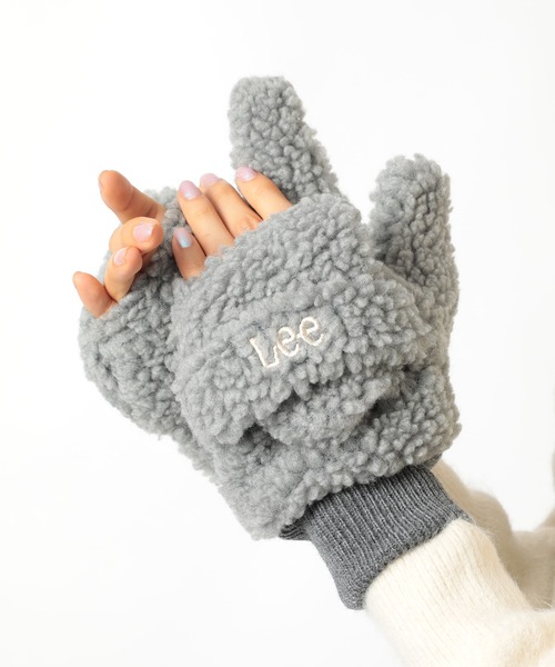 Lee(リー)の「【Lee】BOA GLOVE(手袋・レディース・ベージュ/ブラック/グレー/アイボリー・M)」の3枚目の写真