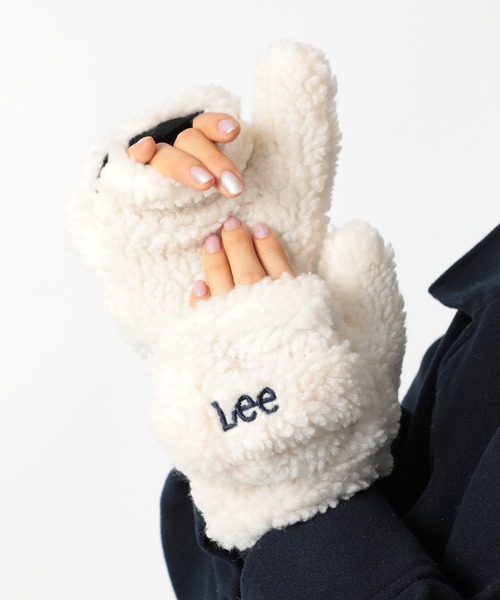 Lee(リー)の「【Lee】BOA GLOVE(手袋・レディース・ベージュ/ブラック/グレー/アイボリー・M)」の2枚目の写真