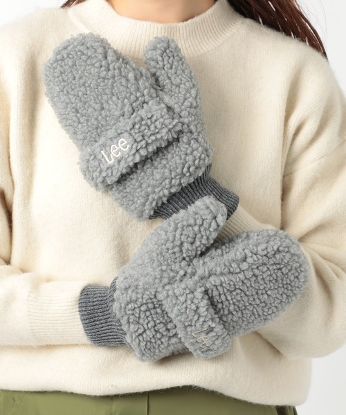 Lee(リー)の「【Lee】BOA GLOVE(手袋・レディース・ベージュ/ブラック/グレー/アイボリー・M)」の9枚目の写真