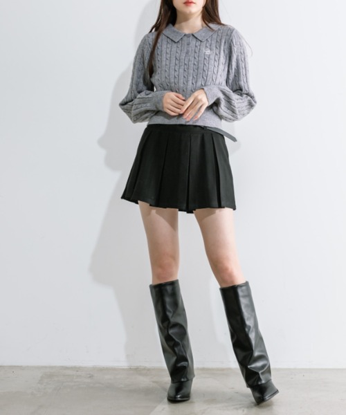 OLIVE des OLIVE（オリーブデオリーブ）の「カバーロングブーツ　1041130010（ブーツ・レディース・ブラック・LARGE/MEDIUM）」の6枚目の写真