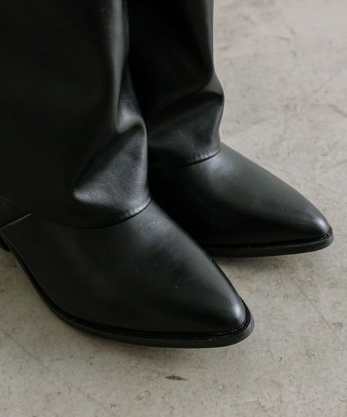 OLIVE des OLIVE（オリーブデオリーブ）の「カバーロングブーツ　1041130010（ブーツ・レディース・ブラック・LARGE/MEDIUM）」の13枚目の写真