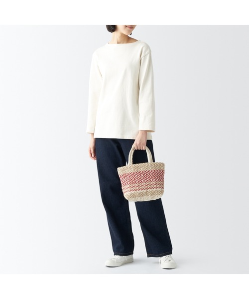 無印良品（ムジルシリョウヒン）の「インドの手織り　ミニトートバッグ（トートバッグ・レディース・レッド・FREE）」の7枚目の写真