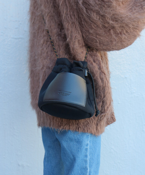 SPRUCE（スプルース）の「<SPRUCE/スプルス>マレ巾着ショルダー（ショルダーバッグ・レディース・ブラック/グリーン/ラベンダー・ONE SIZE）」の2枚目の写真