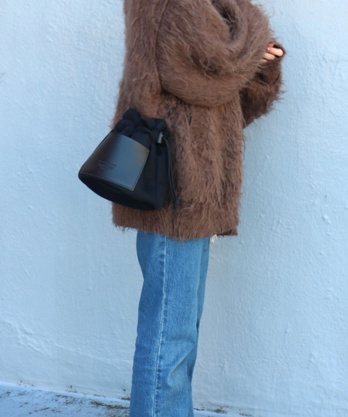 SPRUCE（スプルース）の「<SPRUCE/スプルス>マレ巾着ショルダー（ショルダーバッグ・レディース・ブラック/グリーン/ラベンダー・ONE SIZE）」の8枚目の写真