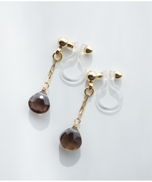 Meach.（ミーチ）の「【Meach.】14kgfプチ天然石のシンプルイヤリング/樹脂ノンホールピアス（イヤリング・レディース・A/H/C/F/D/G/B/I/E・FREE）」の15枚目の写真