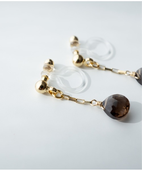 Meach.（ミーチ）の「【Meach.】14kgfプチ天然石のシンプルイヤリング/樹脂ノンホールピアス（イヤリング・レディース・A/H/C/F/D/G/B/I/E・FREE）」の16枚目の写真