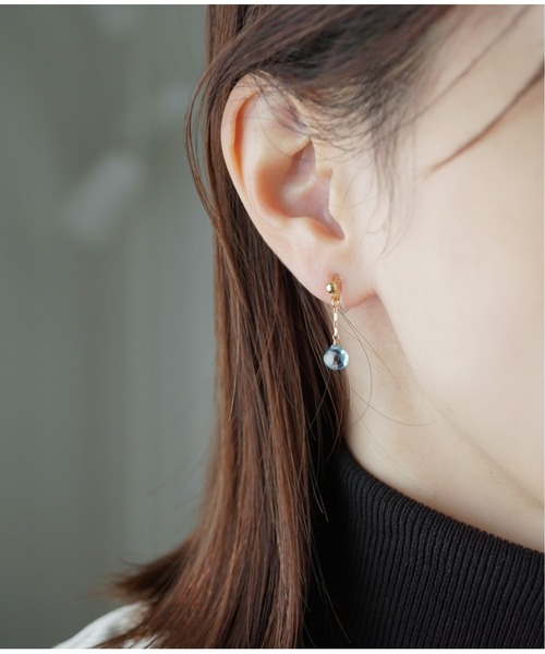 Meach.（ミーチ）の「【Meach.】14kgfプチ天然石のシンプルイヤリング/樹脂ノンホールピアス（イヤリング・レディース・A/H/C/F/D/G/B/I/E・FREE）」の20枚目の写真