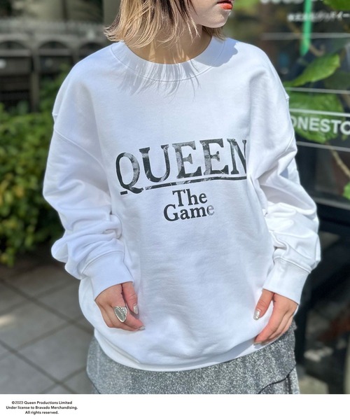 新品 CIAOPANIC QUEEN ビッグロゴヴィンテージ加工ロックスウェット セール】【ユニセックス】【QUEEN/クイーン】ロゴヴィンテージ