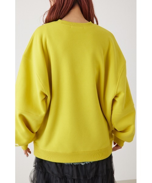 RODEO CROWNS WIDE BOWL（ロデオクラウンズワイドボウル）の「TAC アーム スウィッチングスウェット（Tシャツ/カットソー・レディース・オフホワイト/ネイビー/杢グレー/ライトグリーン・FREE）」の7枚目の写真