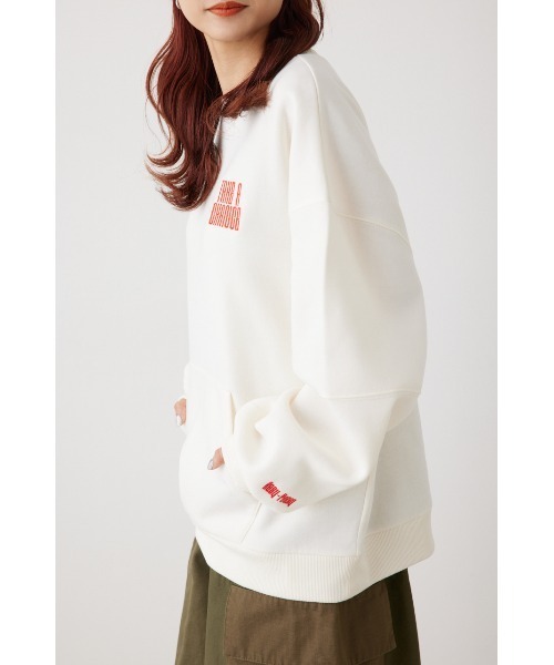 RODEO CROWNS WIDE BOWL（ロデオクラウンズワイドボウル）の「TAC アーム スウィッチングスウェット（Tシャツ/カットソー・レディース・オフホワイト/ネイビー/杢グレー/ライトグリーン・FREE）」の16枚目の写真