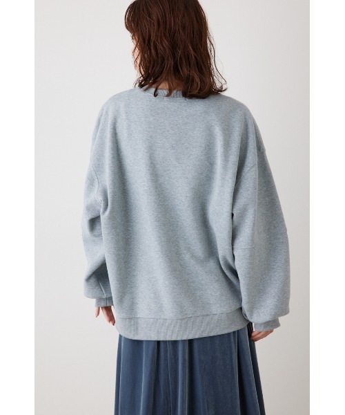 RODEO CROWNS WIDE BOWL（ロデオクラウンズワイドボウル）の「TAC アーム スウィッチングスウェット（Tシャツ/カットソー・レディース・オフホワイト/ネイビー/杢グレー/ライトグリーン・FREE）」の10枚目の写真