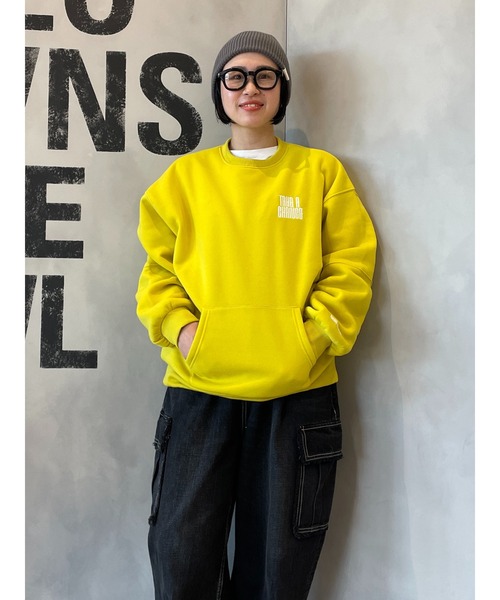 RODEO CROWNS WIDE BOWL（ロデオクラウンズワイドボウル）の「TAC アーム スウィッチングスウェット（Tシャツ/カットソー・レディース・オフホワイト/ネイビー/杢グレー/ライトグリーン・FREE）」の22枚目の写真