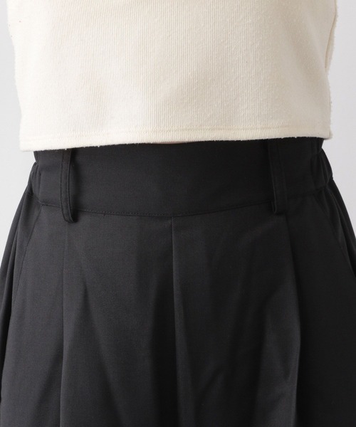 RAGEBLUE（レイジブルー）の「【SET-UP】スリットテーラードショートジャケット×ワイドフレアスラックス（テーラードジャケット・レディース・グレー/ブラック/ダークブルー・FREE）」の8枚目の写真