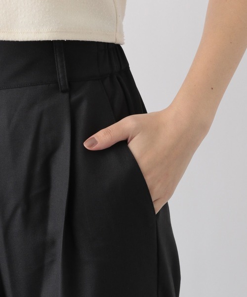 RAGEBLUE（レイジブルー）の「【SET-UP】スリットテーラードショートジャケット×ワイドフレアスラックス（テーラードジャケット・レディース・グレー/ブラック/ダークブルー・FREE）」の13枚目の写真