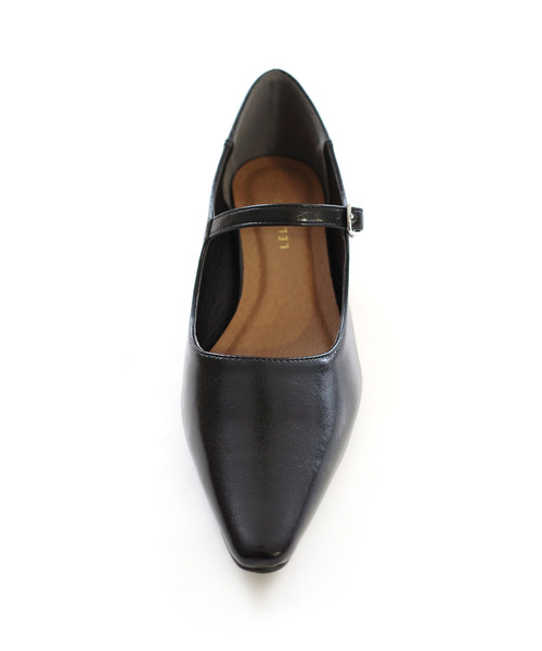 AmiAmi（アミアミ）の「柔らか！ソフトスクエアトゥメリージェーン/ 4cm太ヒールパンプス（パンプス・レディース・ブラック/ホワイト×ブラック/シルバー/ブラック系その他/グレイッシュベージュ/シルバーグレー/ダークブラウン/シルバー系その他/レッド/ブラック系その他2/アイボリー/ブラック系その他3/ブラックミックス/ゴールド系その他/ブロンズ・L/LL/M/S）」の21枚目の写真