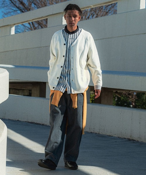 NUMERALS（ヌメラルズ）の「[NUMERALS]ウォッシャブルニットカーディガン（カーディガン/ボレロ・メンズ・ネイビー/その他8・MEDIUM/LARGE）」の8枚目の写真