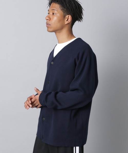 NUMERALS（ヌメラルズ）の「[NUMERALS]ウォッシャブルニットカーディガン（カーディガン/ボレロ・メンズ・ネイビー/その他8・MEDIUM/LARGE）」の4枚目の写真