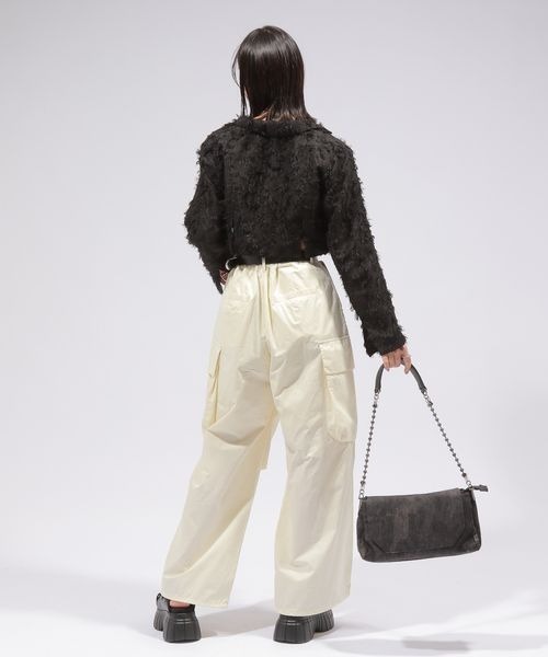 PAGEBOY(ページボーイ)の「ジャガードショートジャケット(テーラードジャケット・レディース・ブラック/ホワイト・FREE)」の12枚目の写真