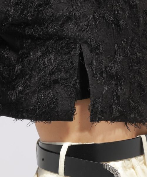 PAGEBOY(ページボーイ)の「ジャガードショートジャケット(テーラードジャケット・レディース・ブラック/ホワイト・FREE)」の18枚目の写真