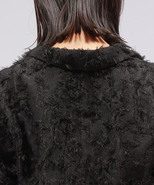 PAGEBOY(ページボーイ)の「ジャガードショートジャケット(テーラードジャケット・レディース・ブラック/ホワイト・FREE)」の17枚目の写真