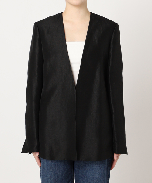 Plage Shantung V Neck ジャケット plage（プラージュ）の「Shantung V Neck ジャケット（ノー