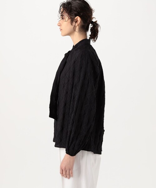 BALLSEY（ボールジィ）の「キカエンボスステッチ ボウタイブラウス