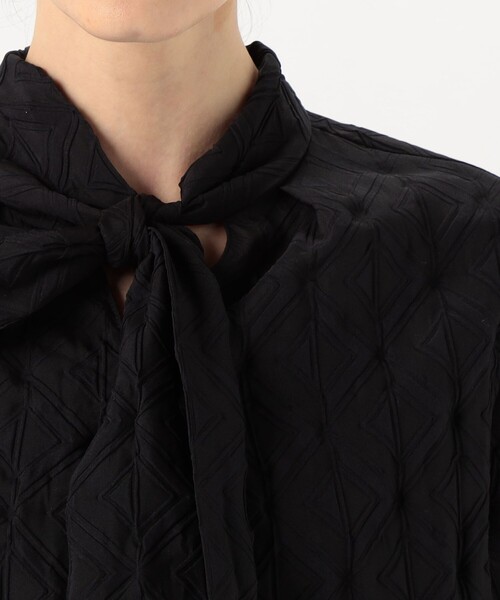 BALLSEY（ボールジィ）の「キカエンボスステッチ ボウタイブラウス