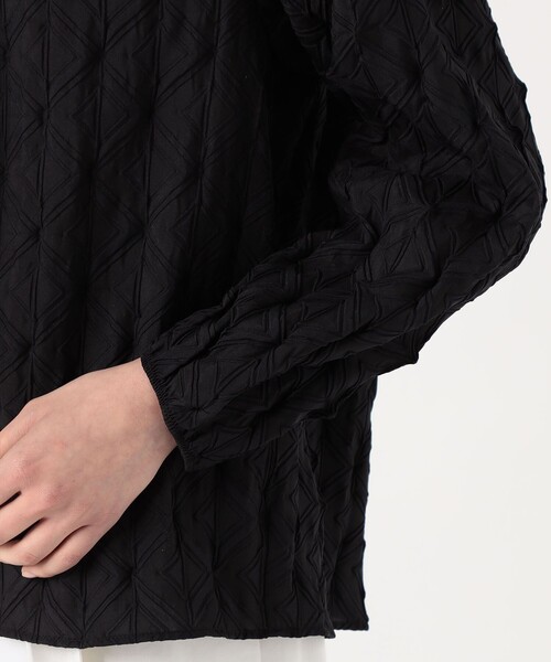 BALLSEY（ボールジィ）の「キカエンボスステッチ ボウタイブラウス