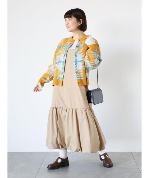 ehka sopo（エヘカソポ）の「チェッククルーカーディガン（カーディガン/ボレロ・レディース・ラベンダー/ブルー/イエロー/ピンク/グリーン・F）」の15枚目の写真