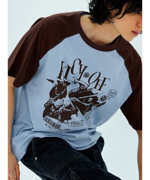 ◆24SS NASTYKICK Pitchy ラグランTシャツ/3色◆ A'GEM/9 × .kom 『NASTY KICK/ナスティー キック』 Pitchy