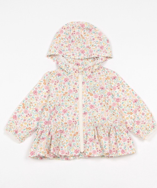 petit main(プティマイン)の「【撥水加工】ペプラムウィンブレ(ブルゾン・キッズ・ライトピンク/アイボリー/ネイビー/オレンジ・130cm/120cm/110cm/100cm/90cm/80cm)」の9枚目の写真