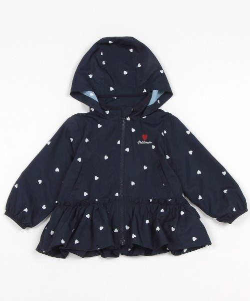 petit main(プティマイン)の「【撥水加工】ペプラムウィンブレ(ブルゾン・キッズ・ライトピンク/アイボリー/ネイビー/オレンジ・130cm/120cm/110cm/100cm/90cm/80cm)」の7枚目の写真