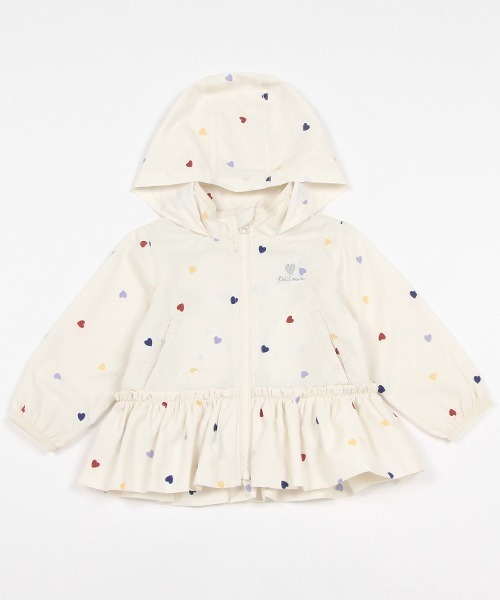 petit main(プティマイン)の「【撥水加工】ペプラムウィンブレ(ブルゾン・キッズ・ライトピンク/アイボリー/ネイビー/オレンジ・130cm/120cm/110cm/100cm/90cm/80cm)」の10枚目の写真