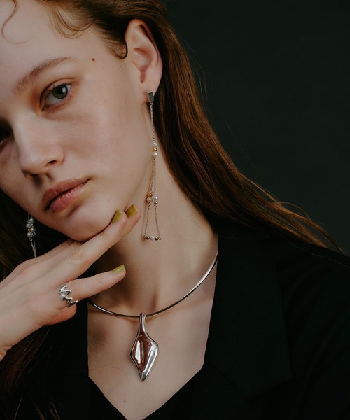 loni（ロニ）の「【金属アレルギー対応】Leaf Plate Choker/リーフプレートチョーカー（チョーカー・レディース・シルバー/ゴールド・FREE）」の16枚目の写真