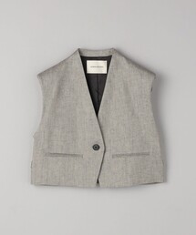 AEWEN MATOPH R/C パワーショルダー ベスト　ホワイト UNITED ARROWS｜<AEWEN MATOPH>パワーショルダー ベスト