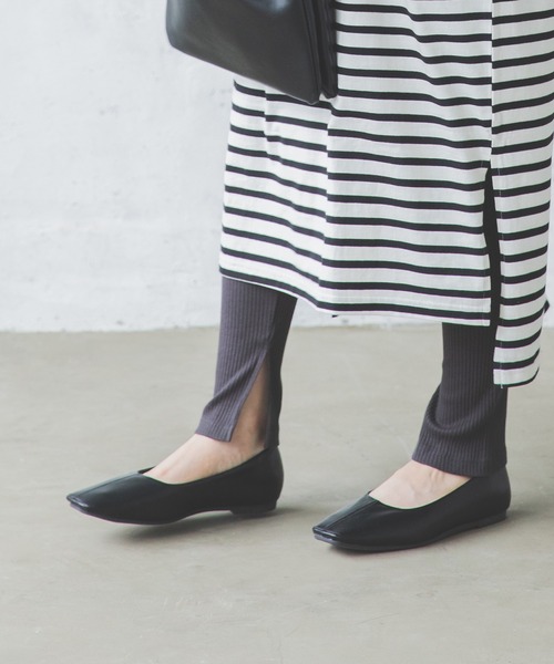 pairmanon(ペアマノン)の「【リンクコーデ】【ママサイズ】無地 10分丈 リラックスリブレギンス(その他パンツ・レディース・モカ/アイボリー/ブラック/ライトベージュ/グレイッシュベージュ・FREE)」の3枚目の写真