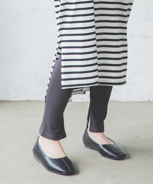 pairmanon(ペアマノン)の「【リンクコーデ】【ママサイズ】無地 10分丈 リラックスリブレギンス(その他パンツ・レディース・モカ/アイボリー/ブラック/ライトベージュ/グレイッシュベージュ・FREE)」の8枚目の写真