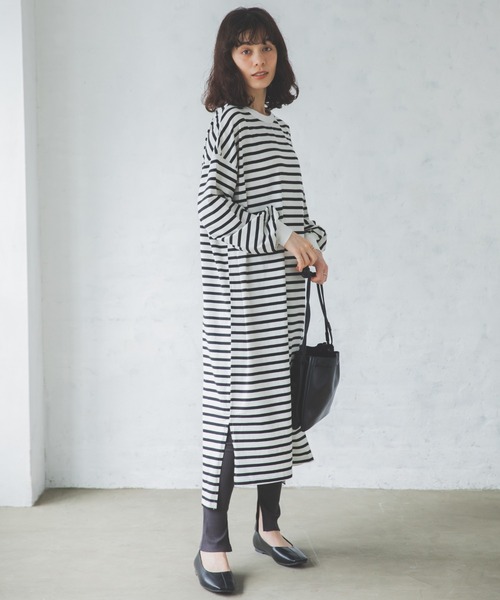 pairmanon(ペアマノン)の「【リンクコーデ】【ママサイズ】無地 10分丈 リラックスリブレギンス(その他パンツ・レディース・モカ/アイボリー/ブラック/ライトベージュ/グレイッシュベージュ・FREE)」の9枚目の写真