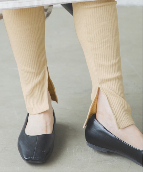 pairmanon(ペアマノン)の「【リンクコーデ】【ママサイズ】無地 10分丈 リラックスリブレギンス(その他パンツ・レディース・モカ/アイボリー/ブラック/ライトベージュ/グレイッシュベージュ・FREE)」の12枚目の写真