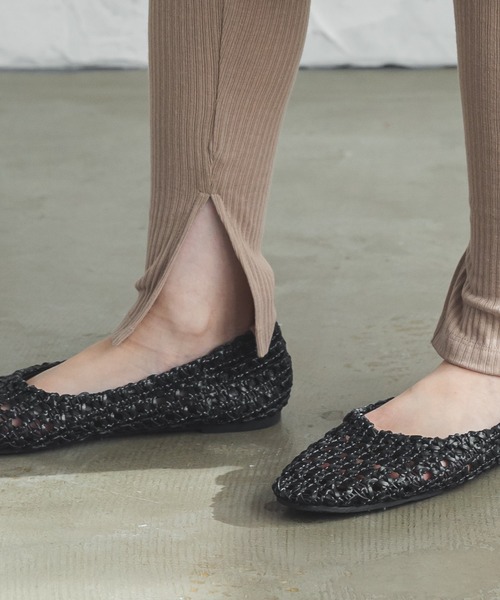 pairmanon(ペアマノン)の「【リンクコーデ】【ママサイズ】無地 10分丈 リラックスリブレギンス(その他パンツ・レディース・モカ/アイボリー/ブラック/ライトベージュ/グレイッシュベージュ・FREE)」の14枚目の写真