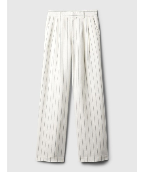 GAP（ギャップ）の「ハイライズ コットンリネン プリーツ トラウザーパンツ（その他パンツ・レディース・ホワイト×ネイビー/ベージュ/ネイビー・4/2/8/10/00/0/000/6）」の12枚目の写真