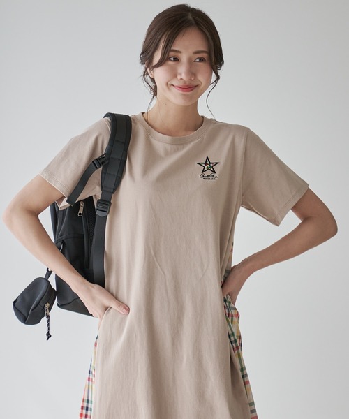 Arnold Palmer（アーノルドパーマー）の「スターモチーフ ワンピース（ワンピース・レディース・ライトベージュ/ブラック/ネイビー・M/L/S）」の8枚目の写真