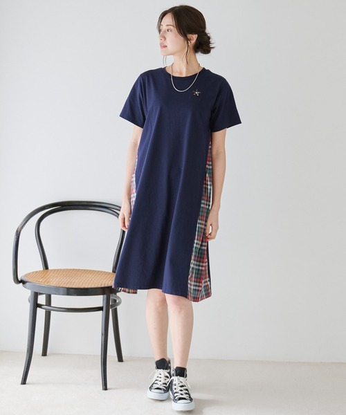 Arnold Palmer（アーノルドパーマー）の「スターモチーフ ワンピース（ワンピース・レディース・ライトベージュ/ブラック/ネイビー・M/L/S）」の13枚目の写真