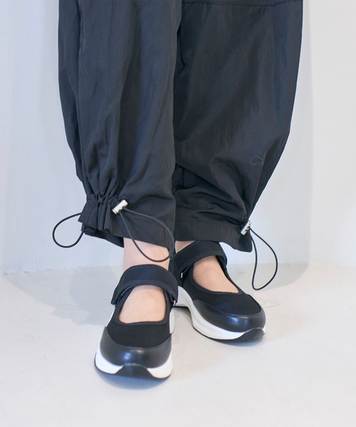 noyau（ノヤウ）の「【軽量】ベルクロスニーカー（スニーカー・レディース・ブラック/アイボリー/グレー/クリアブラック・S/M/L/LL）」の12枚目の写真