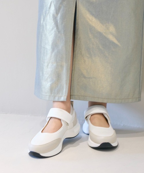 noyau（ノヤウ）の「【軽量】ベルクロスニーカー（スニーカー・レディース・ブラック/アイボリー/グレー/クリアブラック・S/M/L/LL）」の7枚目の写真