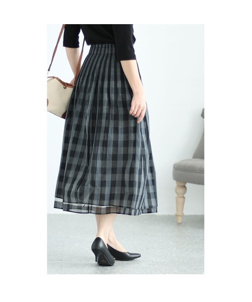 Sawa a la mode(サワアラモード)の「リバーシブルスカート(スカート・レディース・ブラック/ネイビー・FREE)」の7枚目の写真