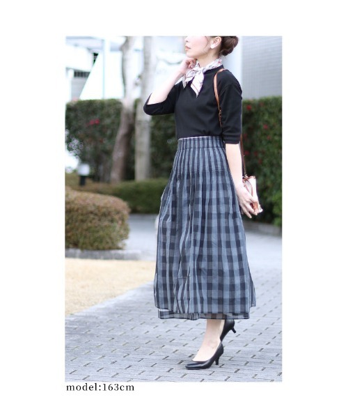 Sawa a la mode(サワアラモード)の「リバーシブルスカート(スカート・レディース・ブラック/ネイビー・FREE)」の8枚目の写真