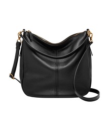 FOSSIL | フォッシル ホーボーバッグ レディース レザー ブラック 12.9インチのiPad収納可 ZB1434001(ショルダーバッグ)