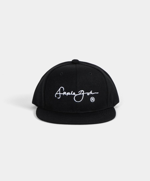Applebum SJ LOGO刺繍 WOOLCAP BLACK　ユニセックス Applebum SJ LOGO刺繍 WOOL BLACK ユニセックスキャップ